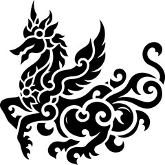 vector illustration design image icon logo symbol animal mythology abstract ethnic traditional.eps