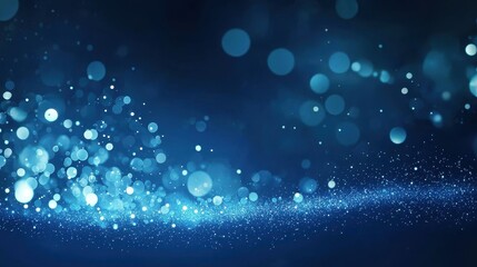 The bokeh effect adds a modern shine to the design template.