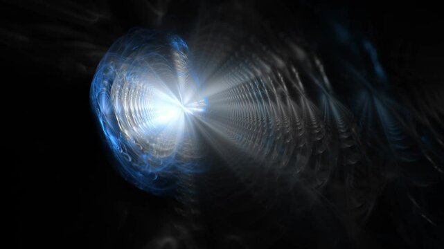 abstraktes energievoll blau leuchtendes Muster, modern, Technologie, Wissenschaft, Ver&auml;nderung