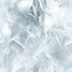 Obraz premium Frosty Abstract Ice Texture with Sharp Geometric Pattern