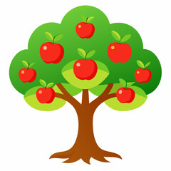 red apple tree