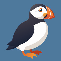 penguin on a branch atlantic puffin