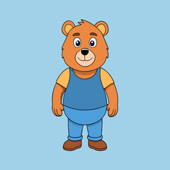 bear cartoon vector
