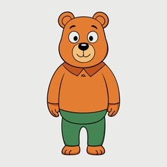 bear cartoon vector