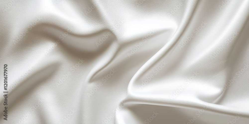Poster Elegant white leather background showcasing a smooth texture, perfect for various design projects that require a refined and sophisticated white leather texture. Ideal for backgrounds and overlays.