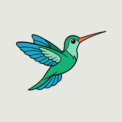 hummingbird in flight