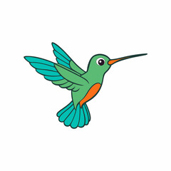 hummingbird in flight