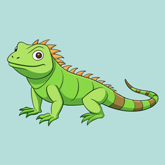 iguana cartoon vector