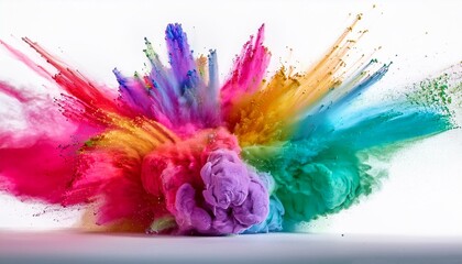 explosion of colored powder background graphic resource