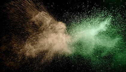 explosion of colored powder background graphic resource