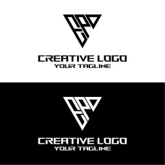 creative letter logo ep design vector