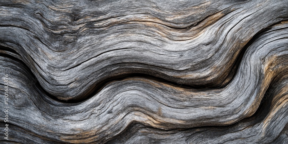 Poster Close up drift wood textures create a stunning background, showcasing the natural beauty and unique patterns found in drift wood textures that enhance any visual composition.
