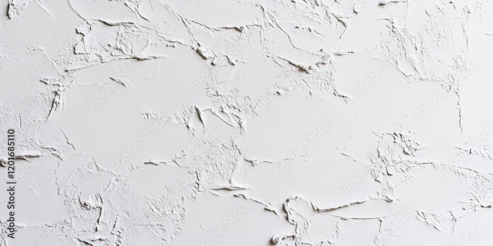 Poster white wall featuring a textured structure, showcasing a harmonious design of white color on a plaste