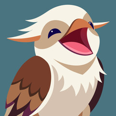 laughing kookaburra cartoon