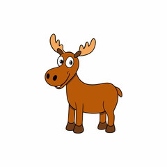 moose cartoon vector