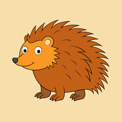 porcupine cartoon illustration