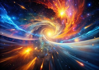 Warp Speed: Abstract Macro Photography of Light Speed Space Travel