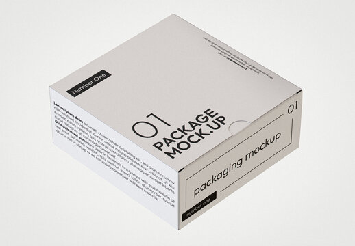 Carton Box Package Mockup