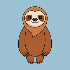 sloth cartoon vector