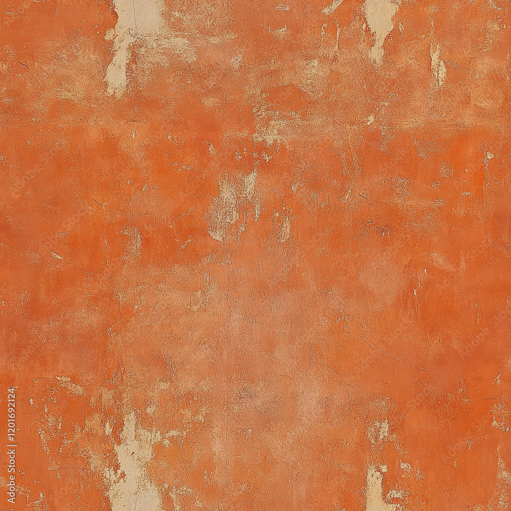 Aufkleber Rustic Orange Texture with Distressed Surface Pattern