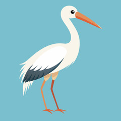 illustration of a stork
