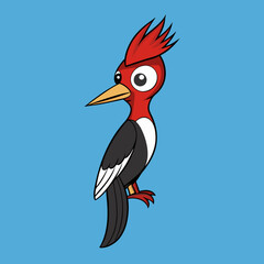 illustration of a woodpecker