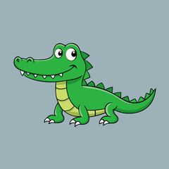 cartoon alligator vector