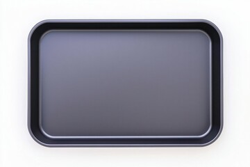 Non-Stick Baking Tray: A dark gray, rectangular non-stick baking tray with slightly raised edges, shown from above, no background