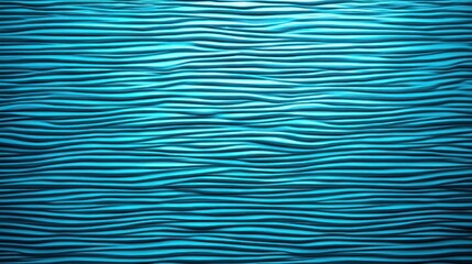 Abstract Cyan and Teal Textured Background with Horizontal Geometric Pattern