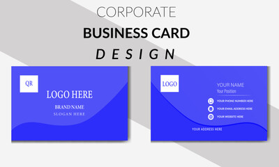 Futuristic business card design. Modern shape with abstract silver. Luxury dark gradient background. Vector illustration print template.