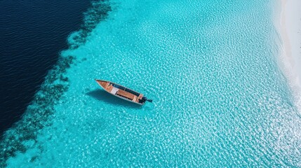 Scenic calm landscapes of the Maldives with crystal clear turquoise waters, serene ocean views and vibrant sunsets. Travel to the Maldives.
