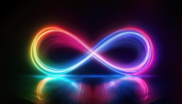 neon infinity loop