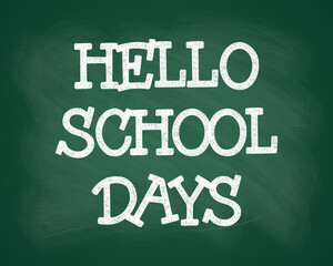 A classic green rubbed out old chalkboard with the lettering Are you ready, perfect for educational or back-to-school designs. Realistic texture and shading.