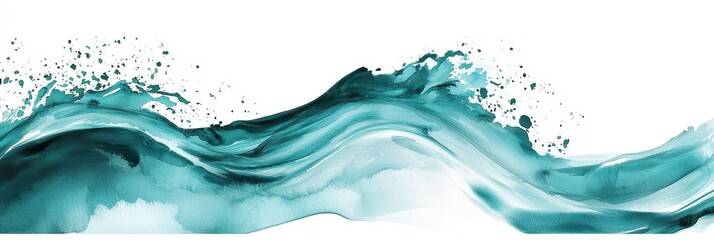 Obraz premium Isolated graphic featuring a cheerful wave perfect for pool parties.