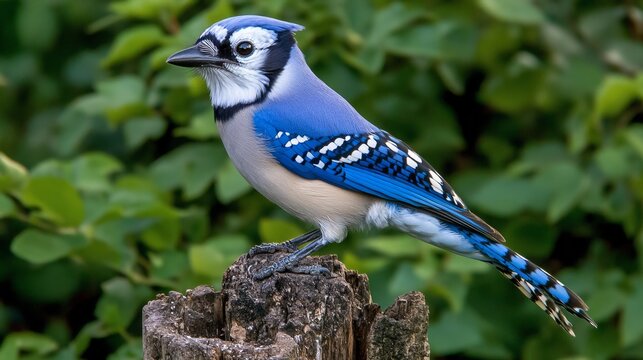 The blue jay (Cyanocitta cristata) is a passerine bird found in eastern North America. It is a member of the crow family Corvidae. Adult blue jays are typically 22�30 cm (8.7�11.8 in) long