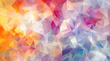 Obraz premium Abstract Polygonal Artwork: A Symphony of Hues