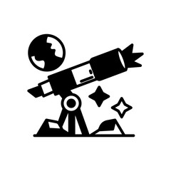 Scientific Instrument Glyph Icon, Vector illustration