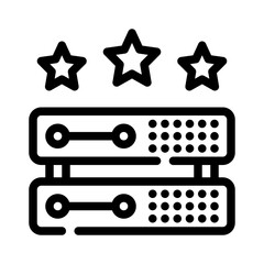 Icon Server Ratings With Style Outline