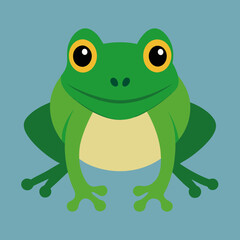 green frog cartoon