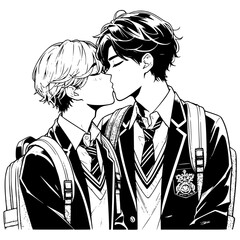 Valentine's Day Anime Illustration