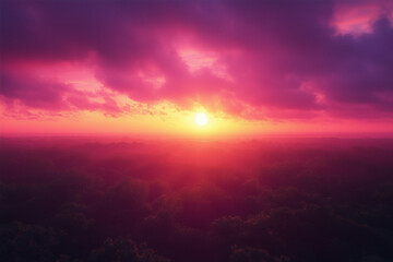 Fototapeta premium sunset over the ocean