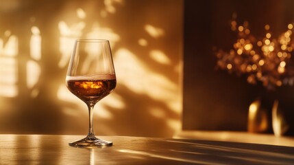 Aesthetic Wine Glass Advertisement