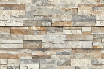 Obraz premium Natural Stone Wall Textures in Muted Earth Tones for Interiors