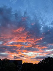 Fototapeta premium Natural phenomenon, beautiful evening sky