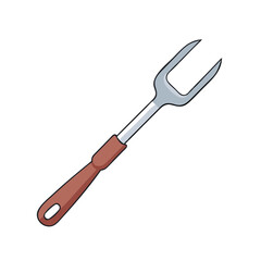 bbq fork icon, bbq fork vector illustration-simple illustration of bbq fork, perfect for bbq fork logos and icons