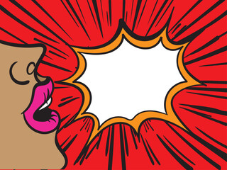 flat design comic style background pop art