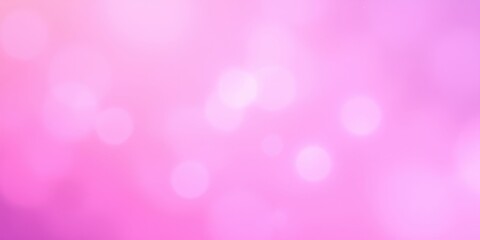 Abstract Pink Blurred Background With White Bokeh Lights