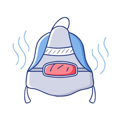 grill master hat icon, grill master hat vector illustration-simple illustration of grill master hat, perfect for grill master hat logos and icons