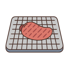 grill mat icon, grill mat vector illustration-simple illustration of grill mat, perfect for grill mat logos and icons