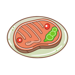 marinated steak icon, marinated steak vector illustration-simple illustration of marinated steak, perfect for marinated steak logos and icons